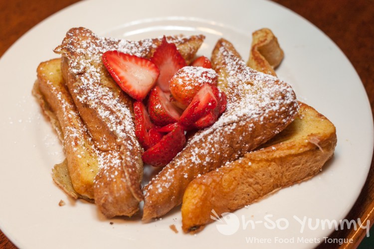 happy hour French Toast at Brian's 24 in downtown San Diego happy hour French Toast at Brian's 24 in downtown San Diego