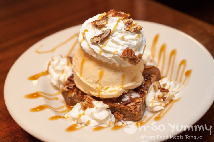 Chewy Pecan Blondie at Brian's 24 in downtown San Diego Chewy Pecan Blondie at Brian's 24 in downtown San Diego