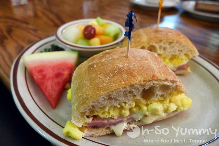 Bright Angel Breakfast Sandwich at Bright Angel Restaurant in the Grand Canyon Bright Angel Breakfast Sandwich at Bright Angel Restaurant in the Grand Canyon