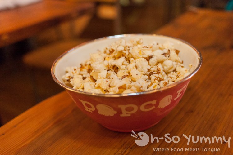 chili flake and lemon popcorn at Brooklyn Girl Eatery chili flake and lemon popcorn at Brooklyn Girl Eatery