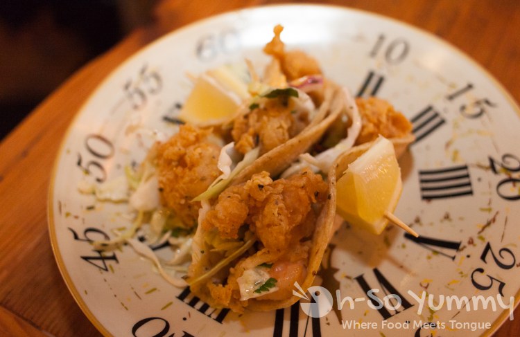 Shrimp Tacos at Brooklyn Girl Eatery in San Diego Shrimp Tacos at Brooklyn Girl Eatery in San Diego