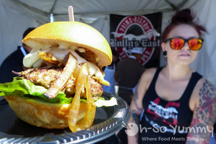 Bully's East burger at San Diego Reader Burgers and Beer Bully's East burger at San Diego Reader Burgers and Beer