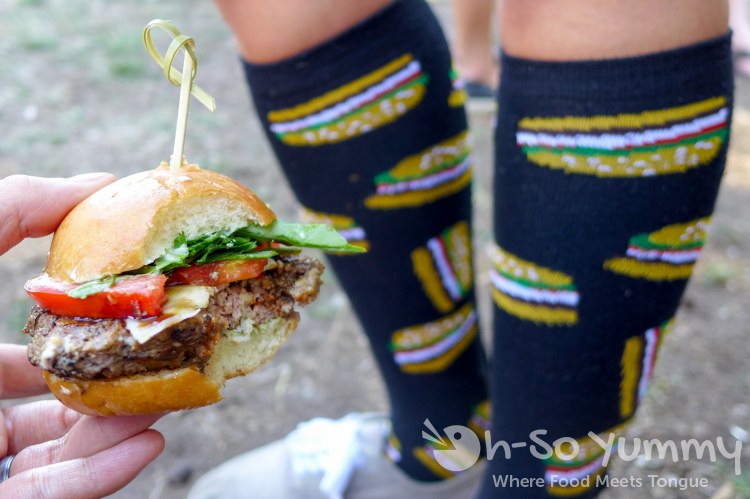 slider and burger socks at San Diego Reader Burgers and Beer slider and burger socks at San Diego Reader Burgers and Beer