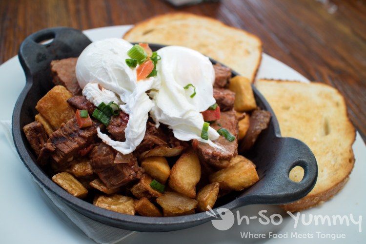 Braised Brisket Hash at Bushfire Kitchen in Del Mar California Braised Brisket Hash at Bushfire Kitchen in Del Mar California