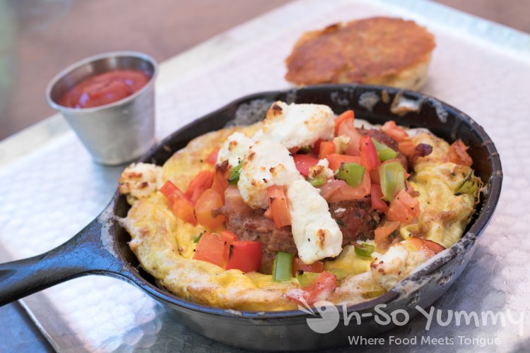 lamb cast iron omelettes at Cafe 21 lamb cast iron omelettes at Cafe 21