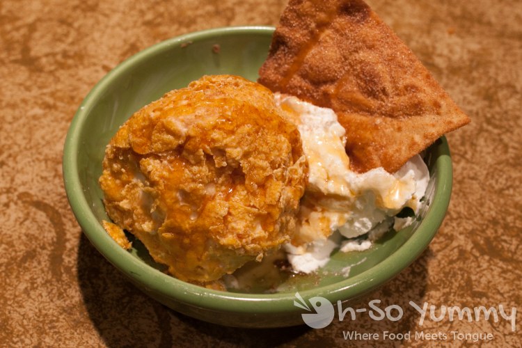 fried ice cream dessert at Cafe Coyote in Old Town San Diego fried ice cream dessert at Cafe Coyote in Old Town San Diego