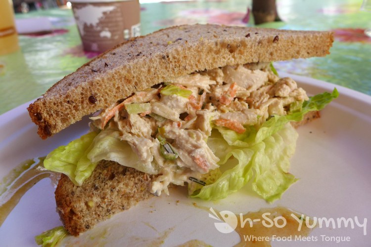 chicken salad sandwich at Cafe Metropole in Avalon on Catalina Island chicken salad sandwich at Cafe Metropole in Avalon on Catalina Island