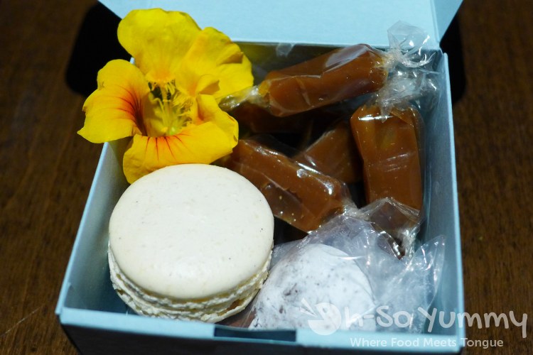 Dessert box to take home from Chef Celebration at Arterra Dessert box to take home from Chef Celebration at Arterra