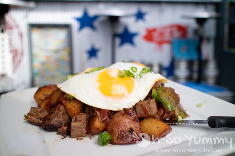 Smoked Brisket Skillet at Coaster Saloon in Mission Beach San Diego Smoked Brisket Skillet at Coaster Saloon in Mission Beach San Diego