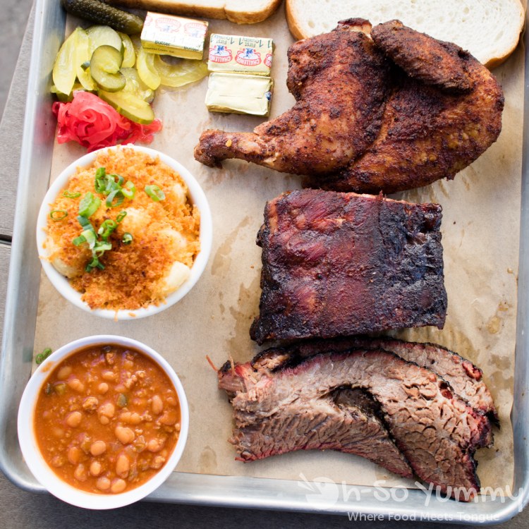 Barbecue Sampler Plate at Coaster Saloon in Mission Beach San Diego Barbecue Sampler Plate at Coaster Saloon in Mission Beach San Diego
