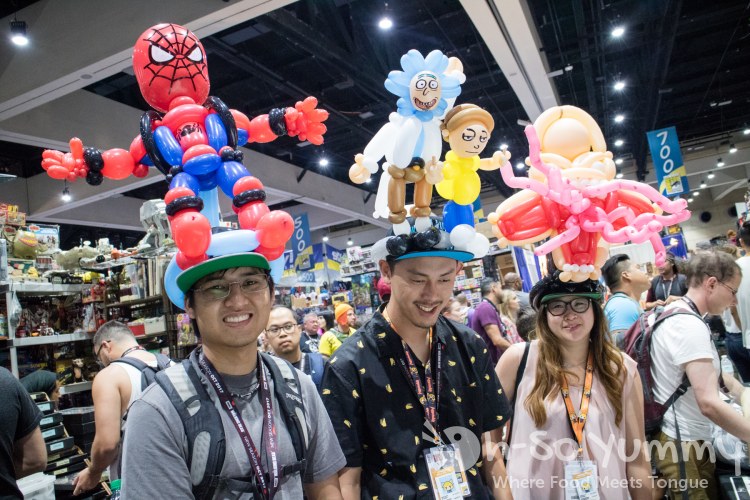 balloon artist creations at San Diego Comic Con 2017 balloon artist creations at San Diego Comic Con 2017
