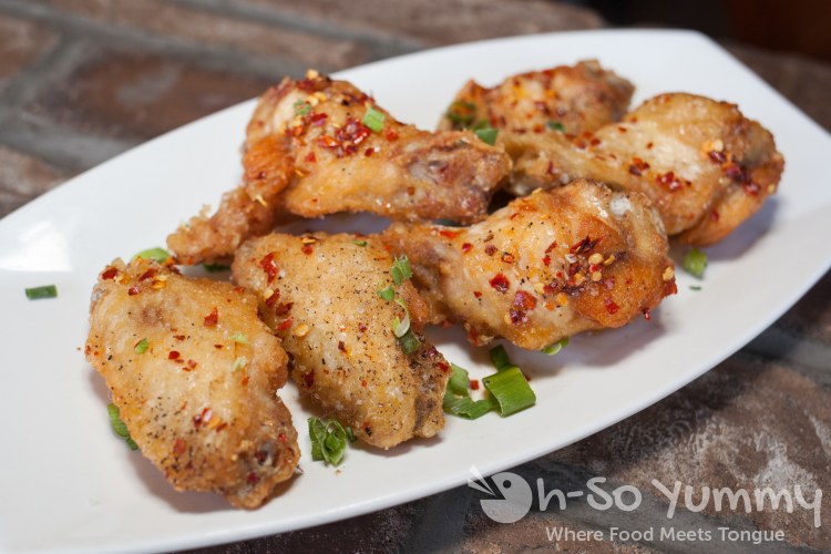 Salt and Pepper Chicken Wings at Common Theory Public House in San Diego Salt and Pepper Chicken Wings at Common Theory Public House in San Diego