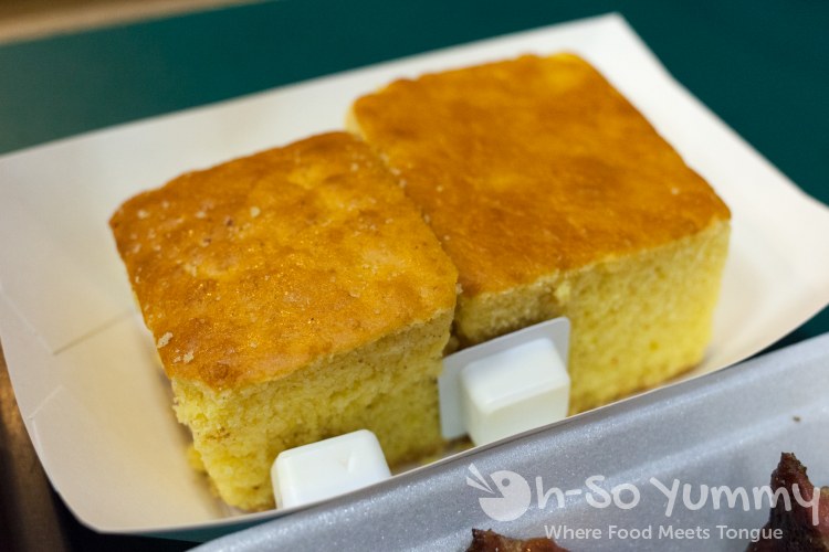 cornbread at Coops BBQ cornbread at Coops BBQ
