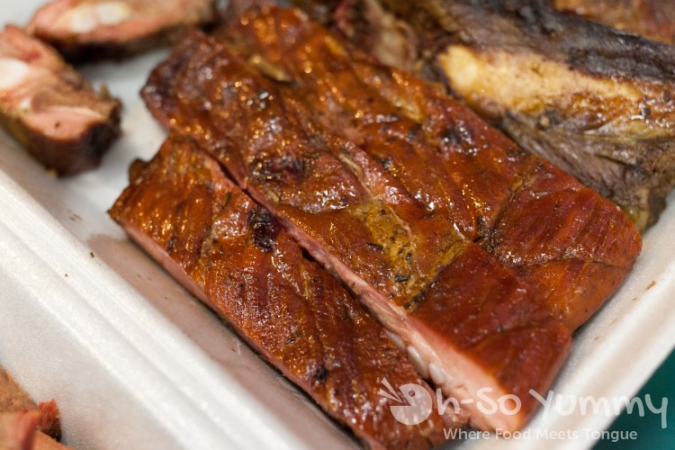 pork ribs at Coops BBQ pork ribs at Coops BBQ