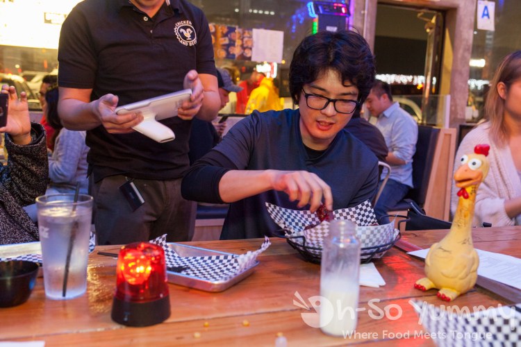 Spicy Chicken Challenge at Cross Street Chicken and Beer on Convoy Street in San Diego Spicy Chicken Challenge at Cross Street Chicken and Beer on Convoy Street in San Diego