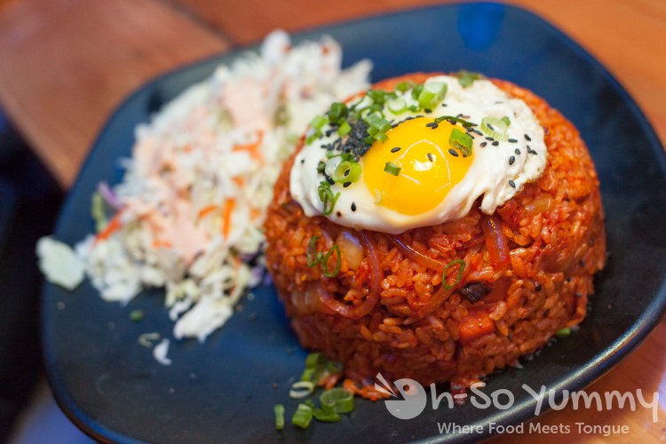 Kim Chi Fried Rice at Cross Street Chicken and Beer on Convoy Street in San Diego Kim Chi Fried Rice at Cross Street Chicken and Beer on Convoy Street in San Diego