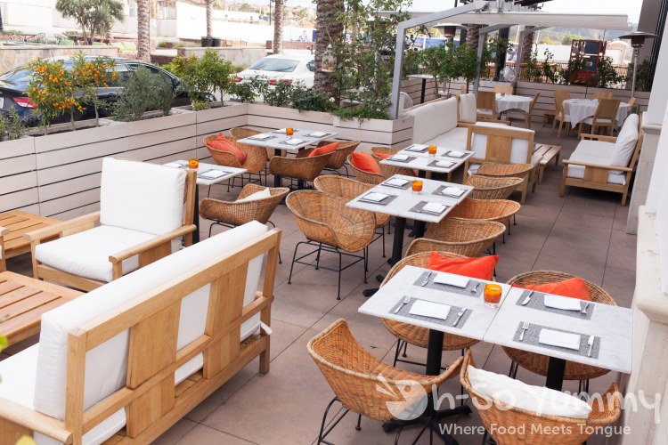 patio seating at Crudo by Pascal Lorange patio seating at Crudo by Pascal Lorange