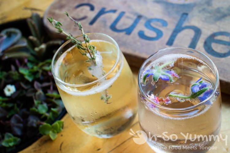 mimosas at Crushed in Pacific Beach of San Diego mimosas at Crushed in Pacific Beach of San Diego