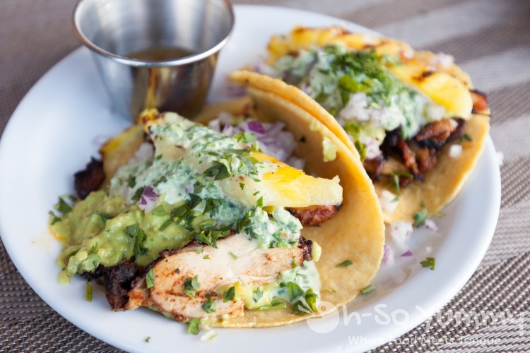 D' Adobada tacos at Cueva Bar in University Heights of San Diego D' Adobada tacos at Cueva Bar in University Heights of San Diego