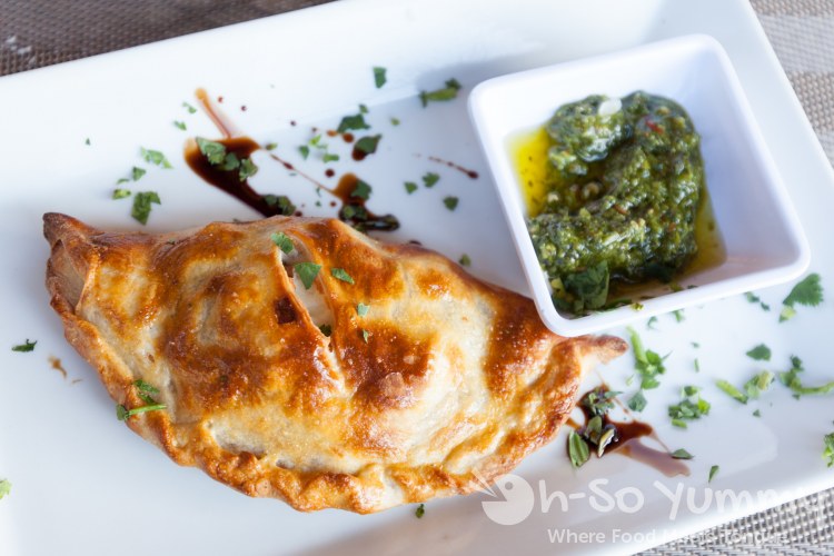Beef Brisket Empanada at Cueva Bar in University Heights of San Diego Beef Brisket Empanada at Cueva Bar in University Heights of San Diego
