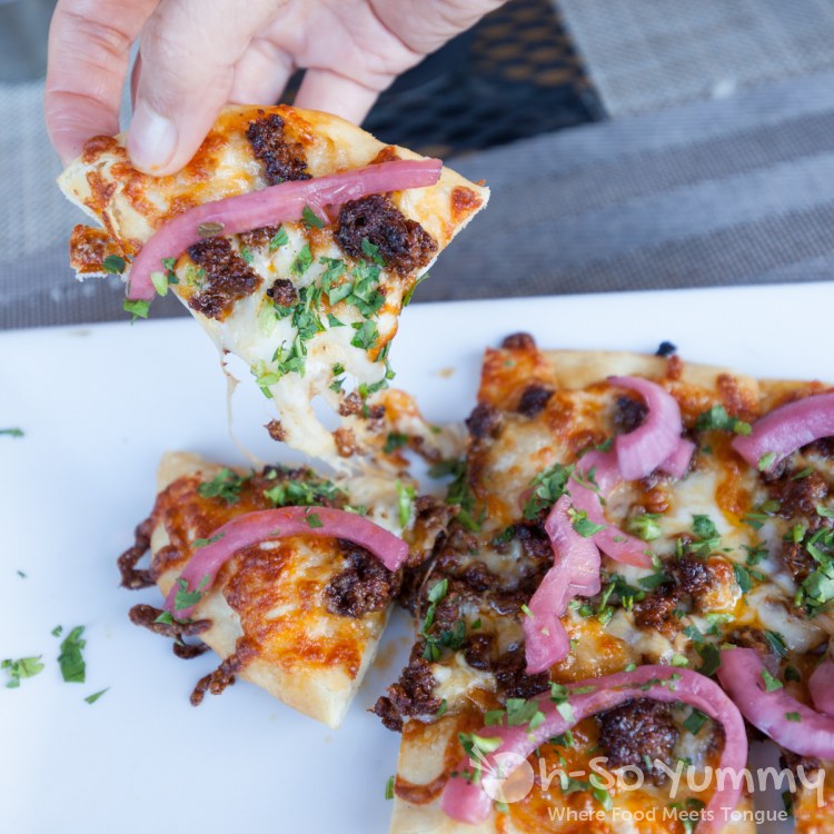 Norteno Flatbread at Cueva Bar in University Heights of San Diego Norteno Flatbread at Cueva Bar in University Heights of San Diego