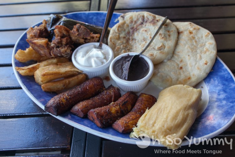 Cuscatlan Sampler at Cuscatlan Salvadorian Cuisine in Escondido Cuscatlan Sampler at Cuscatlan Salvadorian Cuisine in Escondido