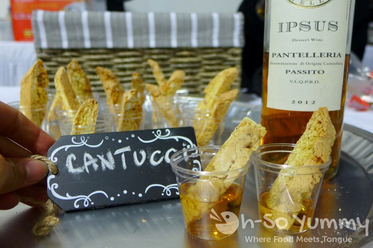 Hands On Pasta cantucci with dessert wine Hands On Pasta cantucci with dessert wine