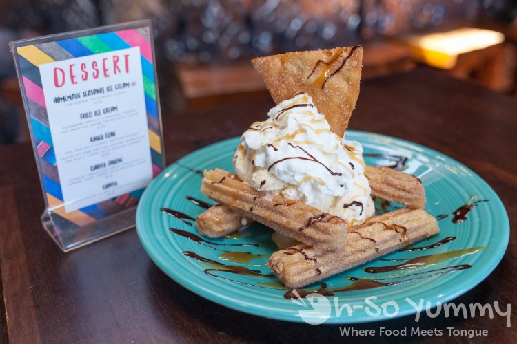 Churro Sundae at Del Sur Mexican Cantina Churro Sundae at Del Sur Mexican Cantina