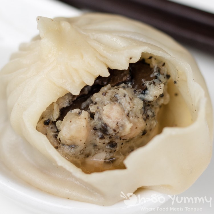 truffle and pork soup dumpling (XLB) at Din Tai Fung at UTC Mall in San Diego truffle and pork soup dumpling (XLB) at Din Tai Fung at UTC Mall in San Diego