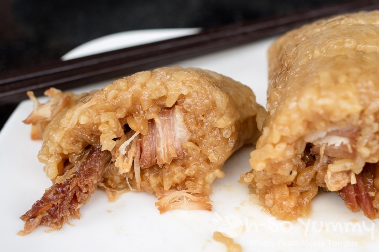 Sticky Rice Wrap with Pork at Din Tai Fung at UTC Mall in San Diego Sticky Rice Wrap with Pork at Din Tai Fung at UTC Mall in San Diego