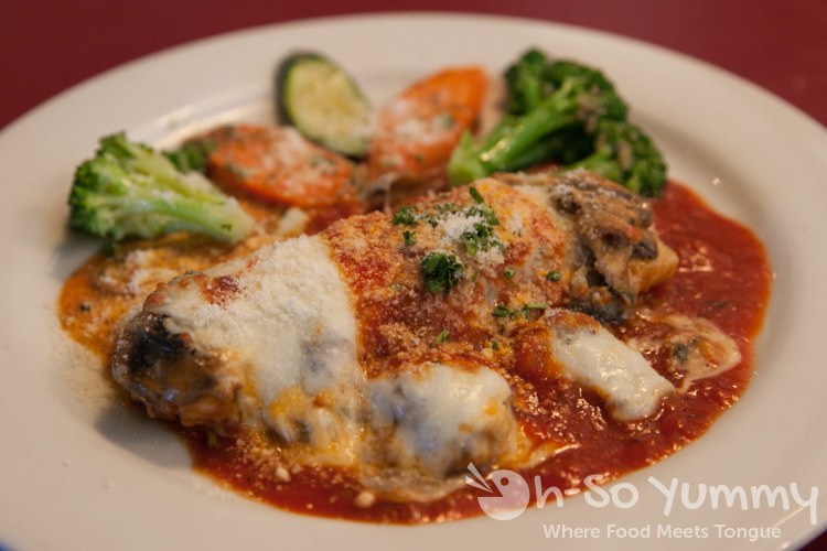 Manicotti at Domenic's Italian Ristorante in Poway Manicotti at Domenic's Italian Ristorante in Poway