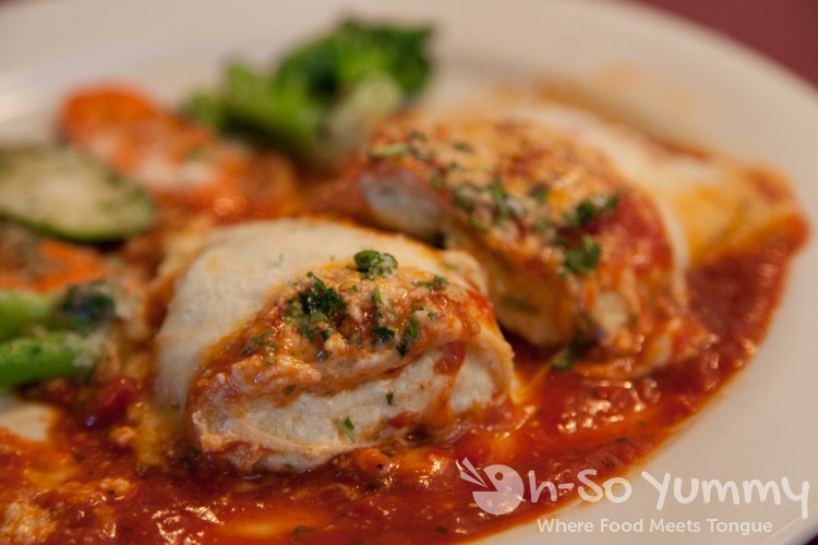 Manicotti at Domenic's Italian Ristorante in Poway Manicotti at Domenic's Italian Ristorante in Poway