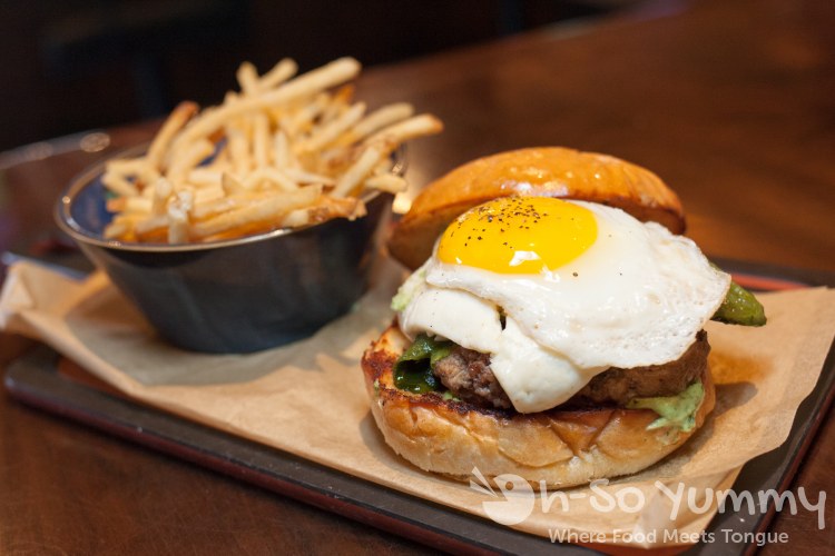 chorizo burger at Duck Dive in Pacific Beach San Diego chorizo burger at Duck Dive in Pacific Beach San Diego