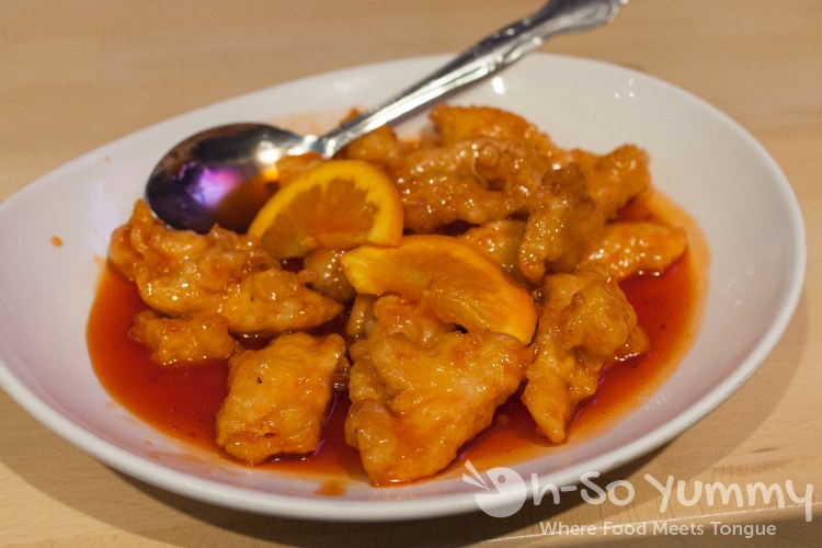 orange chicken at Dumpling Inn / Shanghai Saloon in San Diego orange chicken at Dumpling Inn / Shanghai Saloon in San Diego