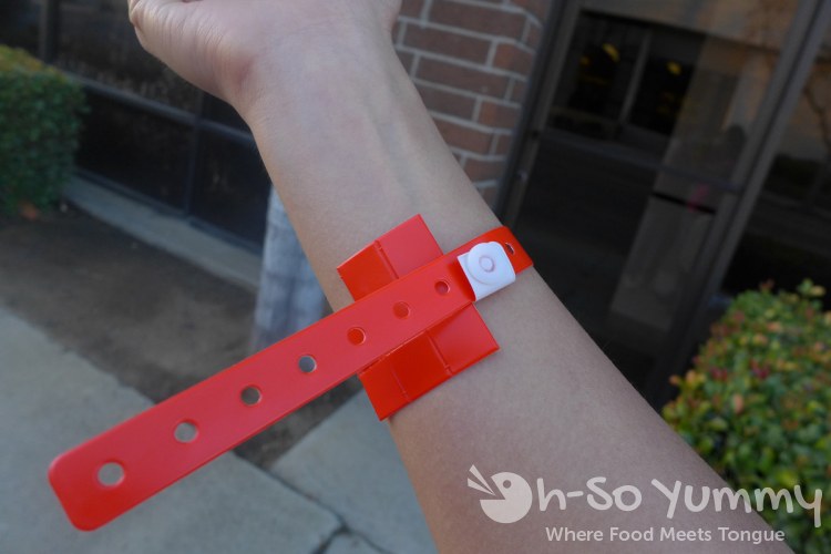 Escondido Chocolate Festival 2014 - Alcohol wristband with tear-off tabs Escondido Chocolate Festival 2014 - Alcohol wristband with tear-off tabs