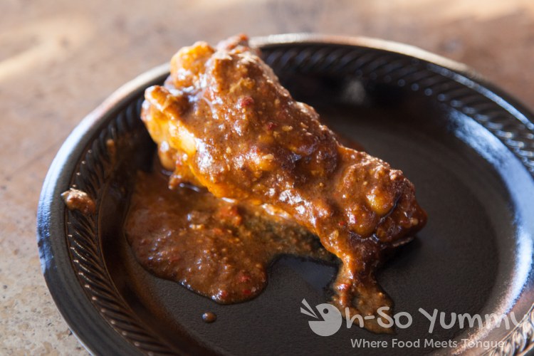 Escondido Chocolate Festival 2014 - La Tapatia - Drummlets in Mole Sauce Escondido Chocolate Festival 2014 - La Tapatia - Drummlets in Mole Sauce