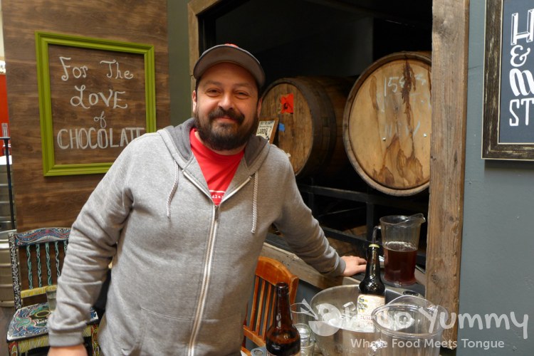 Escondido Chocolate Festival 2014 - Plan 9 Alehouse master brewer Aaron Calles Escondido Chocolate Festival 2014 - Plan 9 Alehouse master brewer Aaron Calles