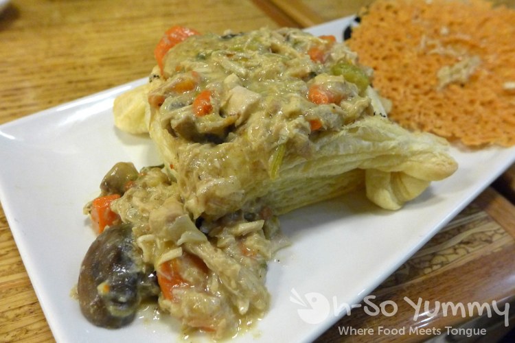 Eclipse Chocolate - Roasted Chicken Pot Pie open face Eclipse Chocolate - Roasted Chicken Pot Pie open face