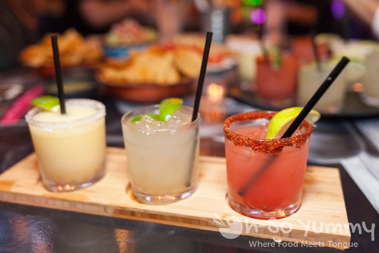 margarita flight at El Chingon in San Diego margarita flight at El Chingon in San Diego