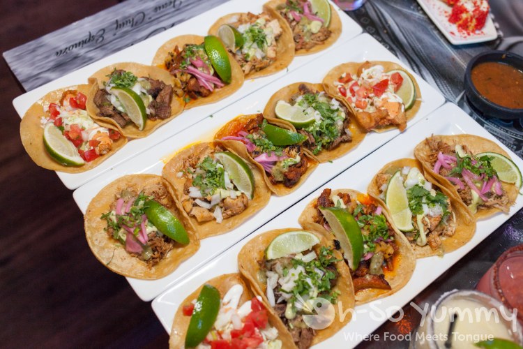 taco flight at El Chingon in San Diego taco flight at El Chingon in San Diego