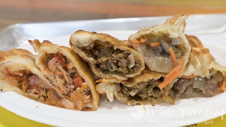 Empanada fillings at Empanada Kitchen in San Diego Empanada fillings at Empanada Kitchen in San Diego
