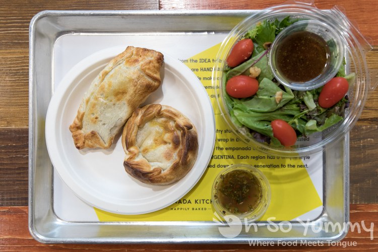 Meal Deal of 2 Empanadas and Salad at Empanada Kitchen in San Diego Meal Deal of 2 Empanadas and Salad at Empanada Kitchen in San Diego