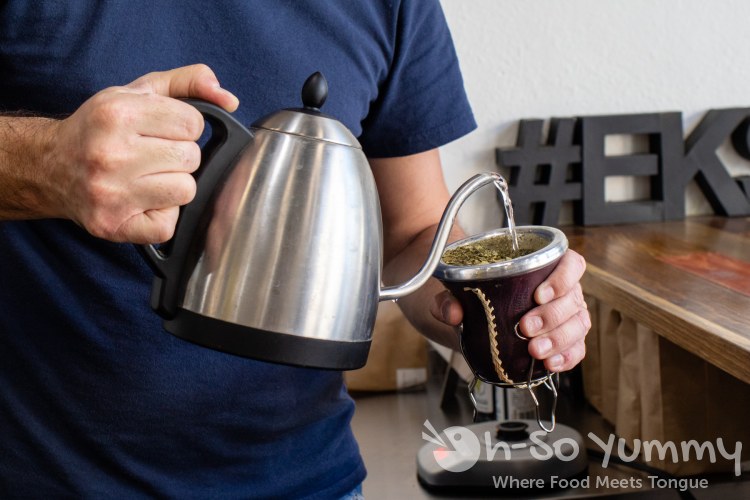 yerba mate tea at Empanada Kitchen in San Diego yerba mate tea at Empanada Kitchen in San Diego