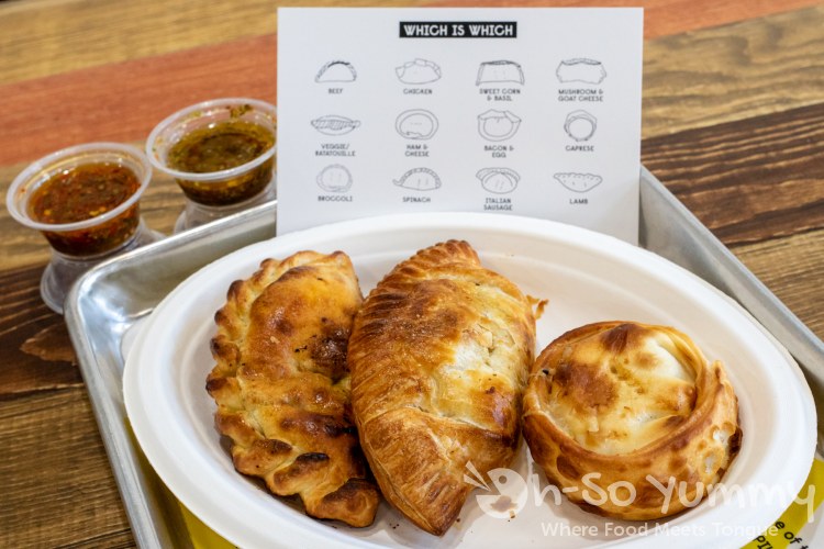 empanada guide sheet at Empanada Kitchen in San Diego empanada guide sheet at Empanada Kitchen in San Diego