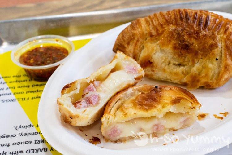 ham and cheese empanada at Empanada Kitchen in San Diego ham and cheese empanada at Empanada Kitchen in San Diego