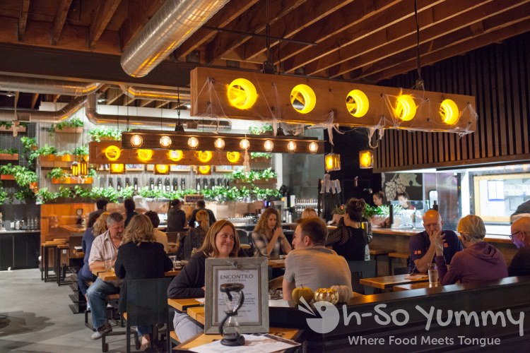 restaurant seating at Encontro North Park in San Diego restaurant seating at Encontro North Park in San Diego