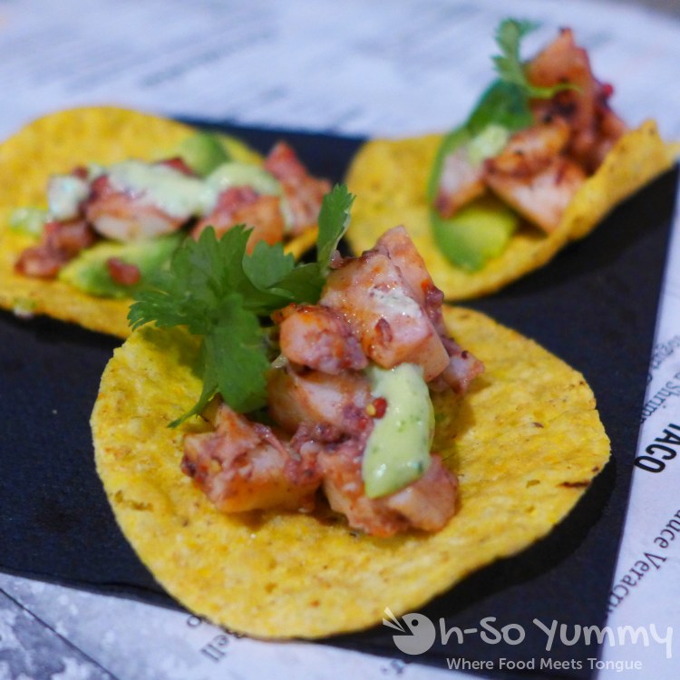 Entrada Little Italy octopus tacos Entrada Little Italy octopus tacos