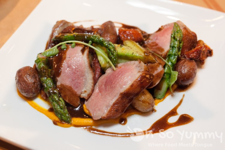 Duck Breast at Et Voila French Bistro in San Diego Duck Breast at Et Voila French Bistro in San Diego