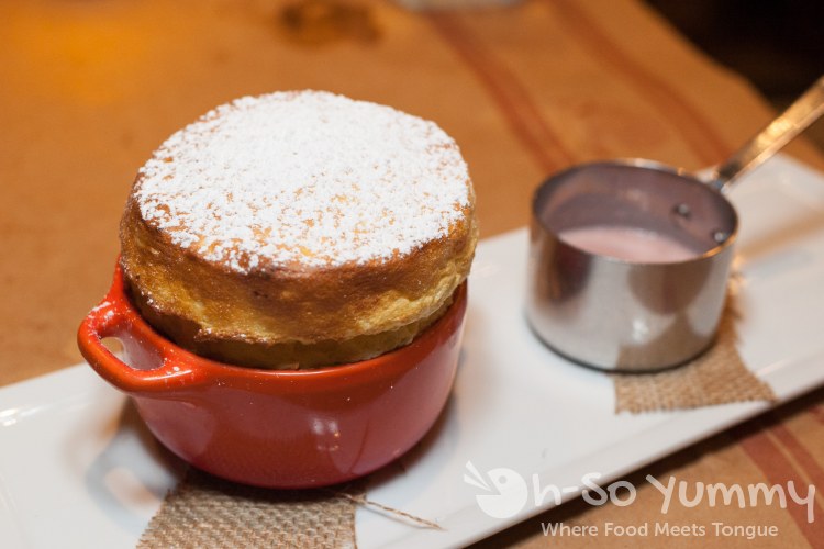 Souffle du Jour at Et Voila French Bistro in San Diego Souffle du Jour at Et Voila French Bistro in San Diego