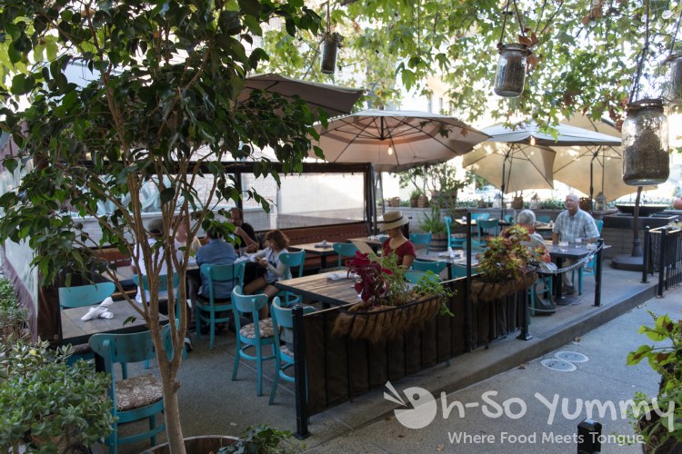 patio of of Farmer's Bottega in Mission Hills of San Diego patio of of Farmer's Bottega in Mission Hills of San Diego